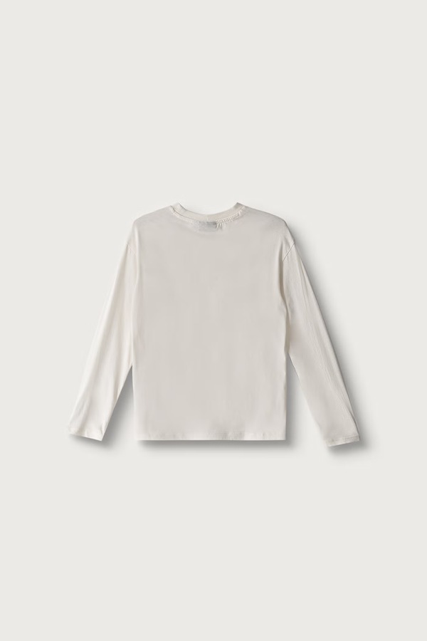 Лонгслів дитячий бавовняний Napapijri S-NEW BOX LOGO LS колір бежевий фото 2