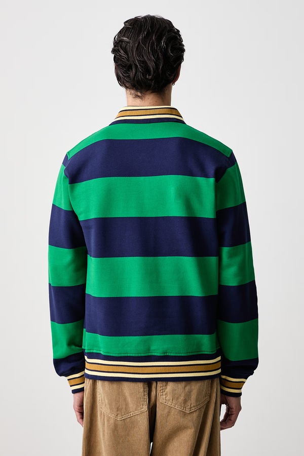 Кофта чоловіча бавовняна Drôle de Monsieur Drule Embroidered колір блакитний фото 2