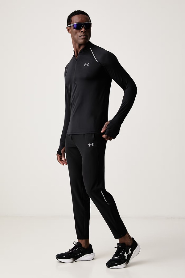 Лонгслів для бігу чоловічий Under Armour Velociti колір чорний фото 2