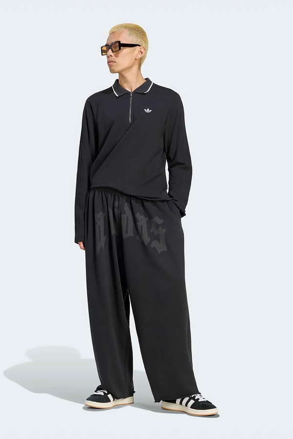 Поло чоловіче з бавовною adidas Originals колір чорний фото 3