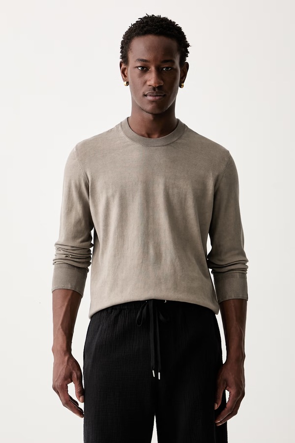 Свитер мужской хлопковый rag & bone цвет бежевый