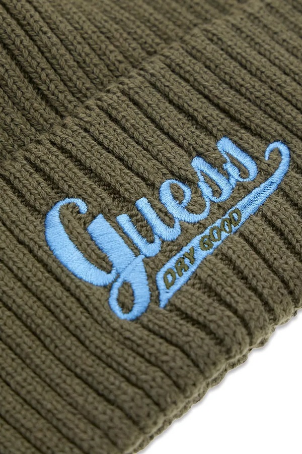 Шапка beanie дитяча Guess колір зелений фото 3