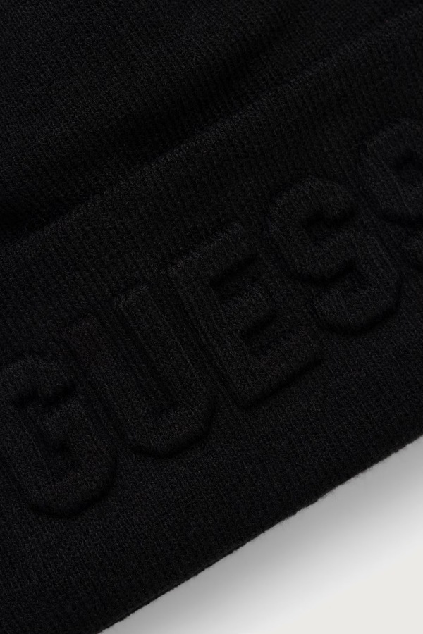 Шапка дитяча Guess колір чорний фото 2