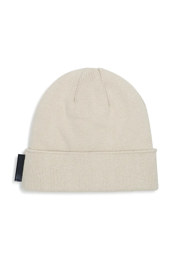 Шапка beanie дитяча бавовняна Karl Lagerfeld колір бежевий фото 2