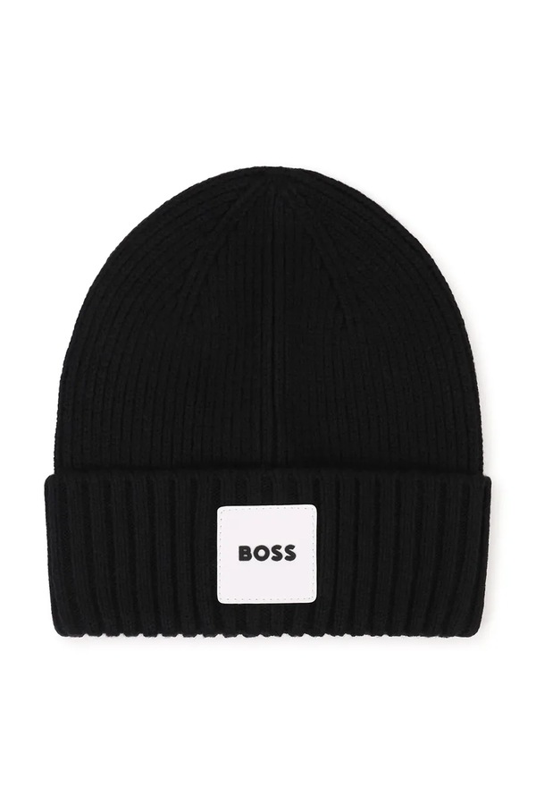 Шапка beanie детская BOSS цвет черный