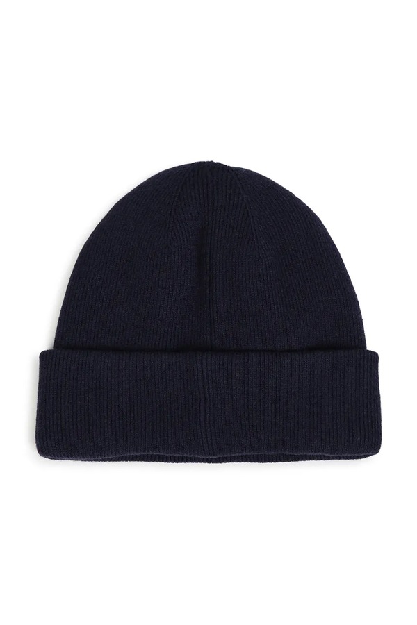 Шапка beanie дитяча з віскозою BOSS колір темно-синій