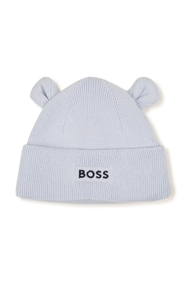 Шапка для немовлят бавовняна BOSS колір блакитний