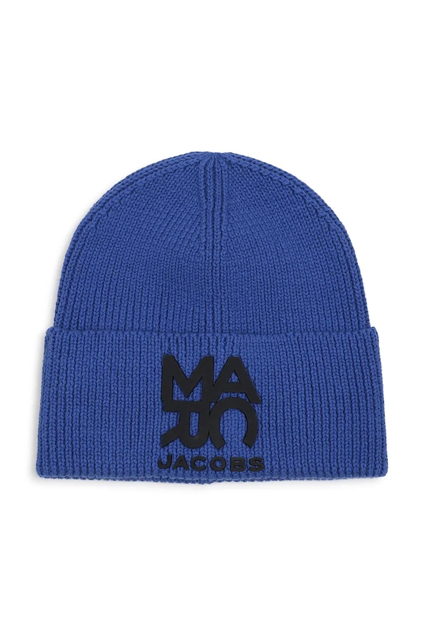 Шапка beanie дитяча бавовняна MARC JACOBS колір блакитний