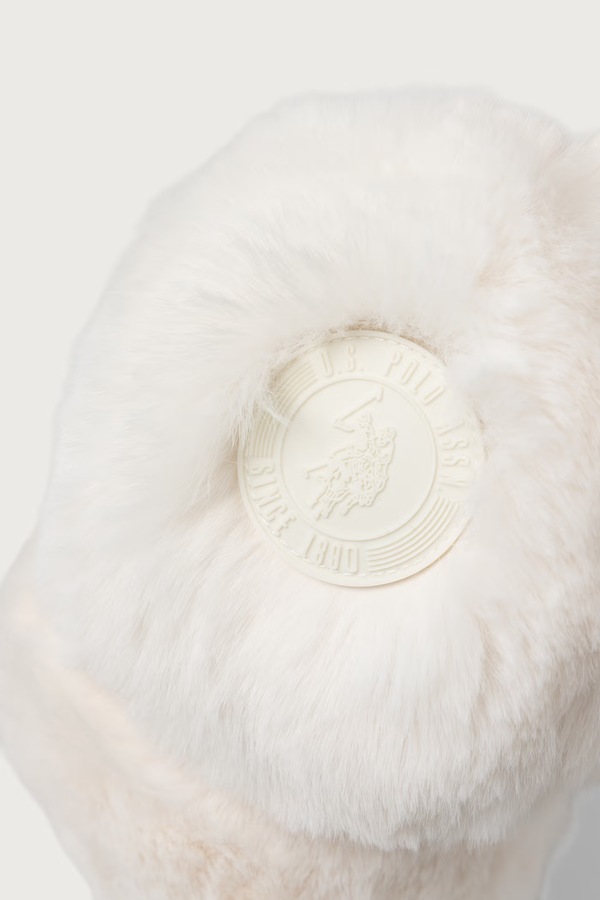 Навушники U.S. Polo Assn. Faux Fur and Suede колір бежевий фото 2