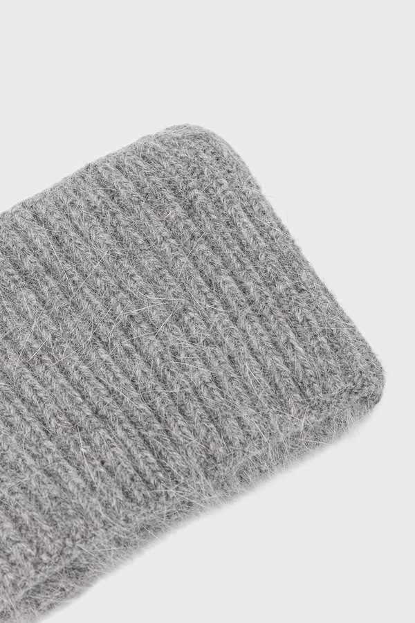 Пов'язка на голову жіноча з додаванням кашеміру Le Privé LE HEADBAND GRIS колір сірий фото 2
