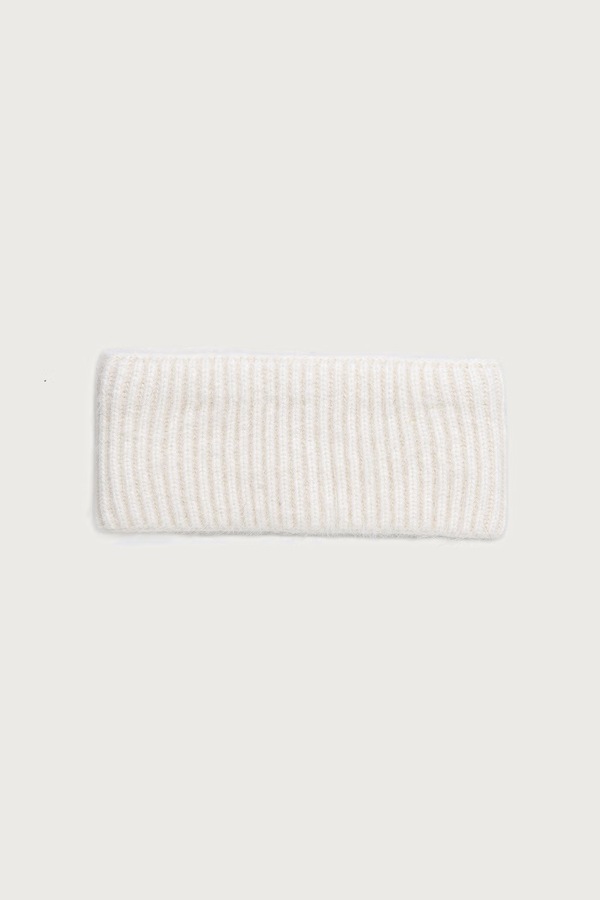 Пов'язка на голову жіноча з додаванням кашеміру Le Privé LE HEADBAND BLANC колір бежевий