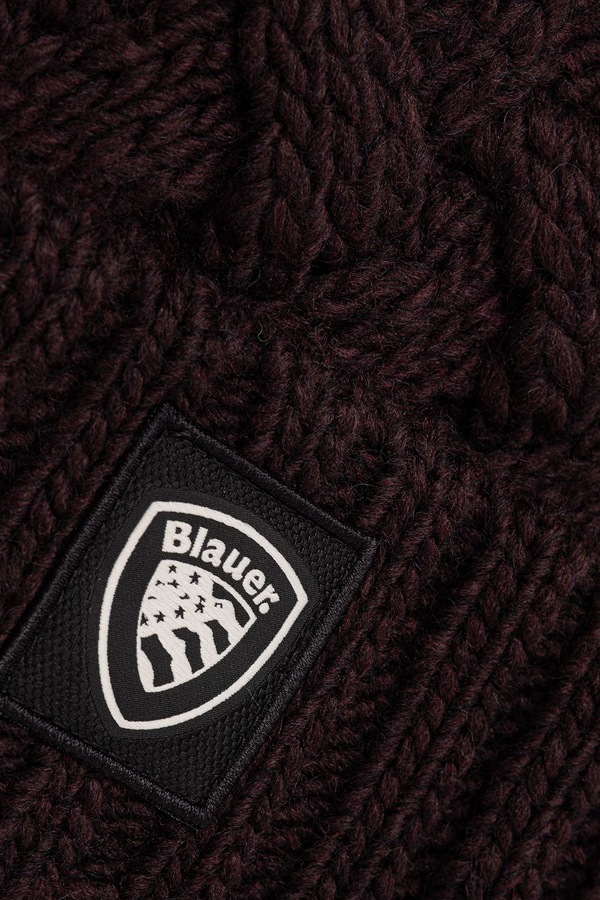 Шапка жіноча з додаванням вовни Blauer колір коричневий