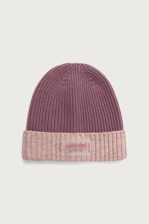 Шапка beanie жіноча з додаванням вовни Viking Brim Life Style колір рожевий