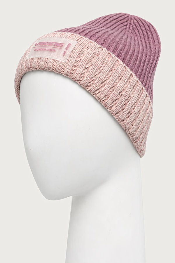 Шапка beanie жіноча з додаванням вовни Viking Brim Life Style колір рожевий фото 3