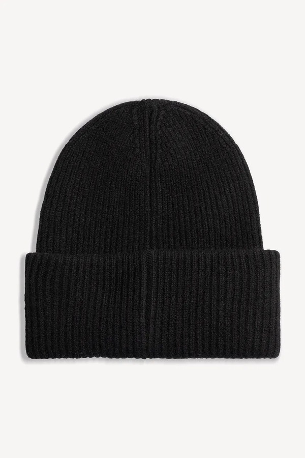 Шапка beanie жіноча вовняна BIZUU MOYE колір чорний фото 3