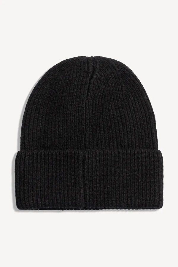 Шапка beanie жіноча вовняна BIZUU LORE колір чорний фото 2
