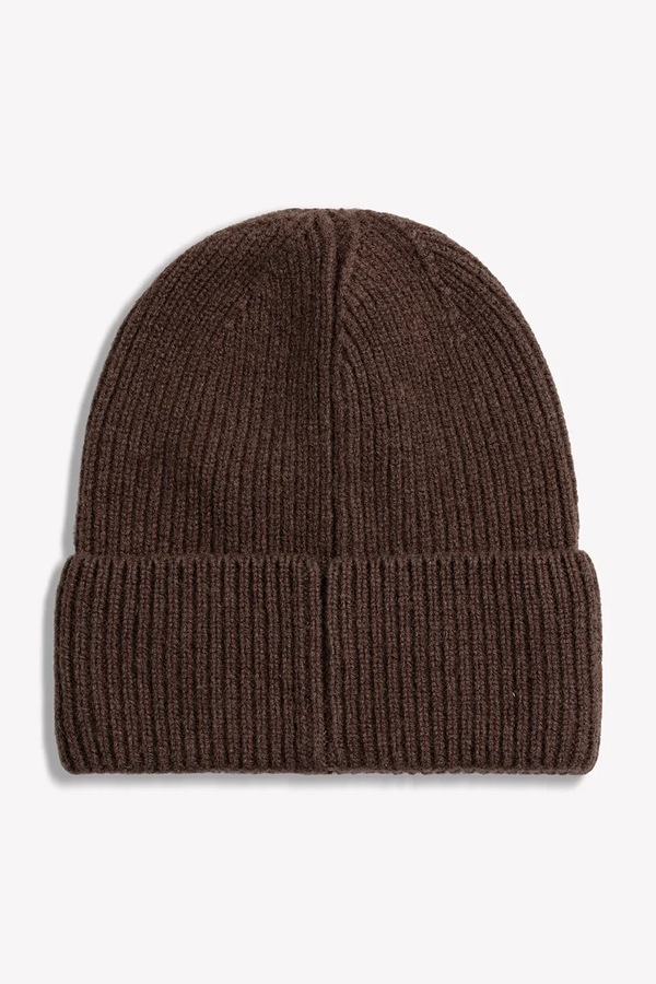 Шапка beanie жіноча вовняна BIZUU MOYE колір коричневий фото 3