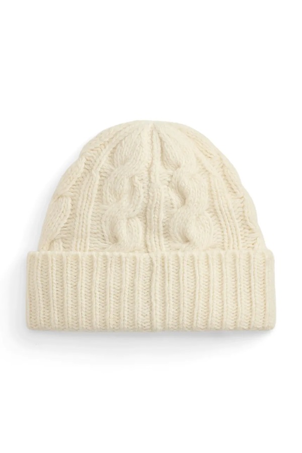 Шапка beanie жіноча з вовною Polo Ralph Lauren колір бежевий фото 2