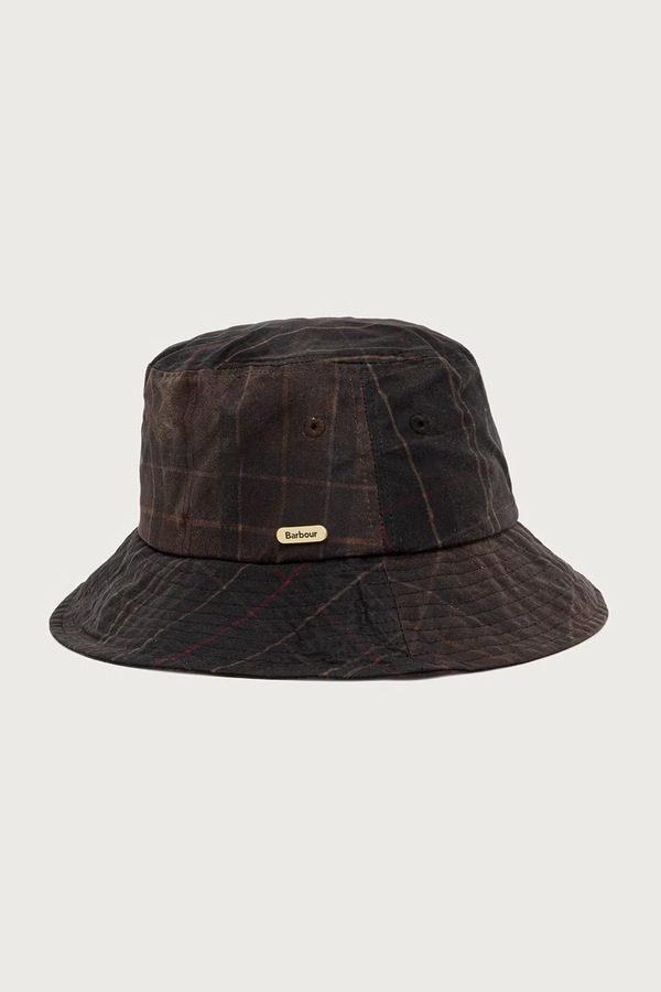 Капелюх жіночий бавовняний Barbour колір зелений