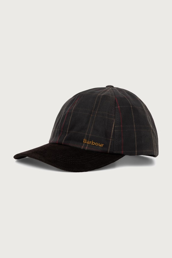 Кепка женская хлопковая Barbour цвет зеленый