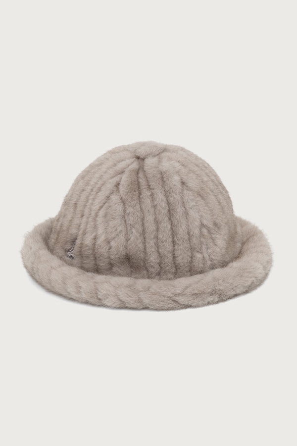 Капелюх жіночий Kangol FAUX FUR CASUAL колір сірий