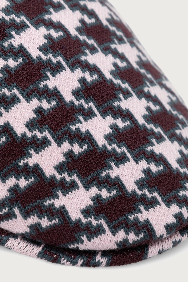 Кашкет жіночий з додаванням вовни Kangol HOUNDSTOOTH 507 колір рожевий фото 2