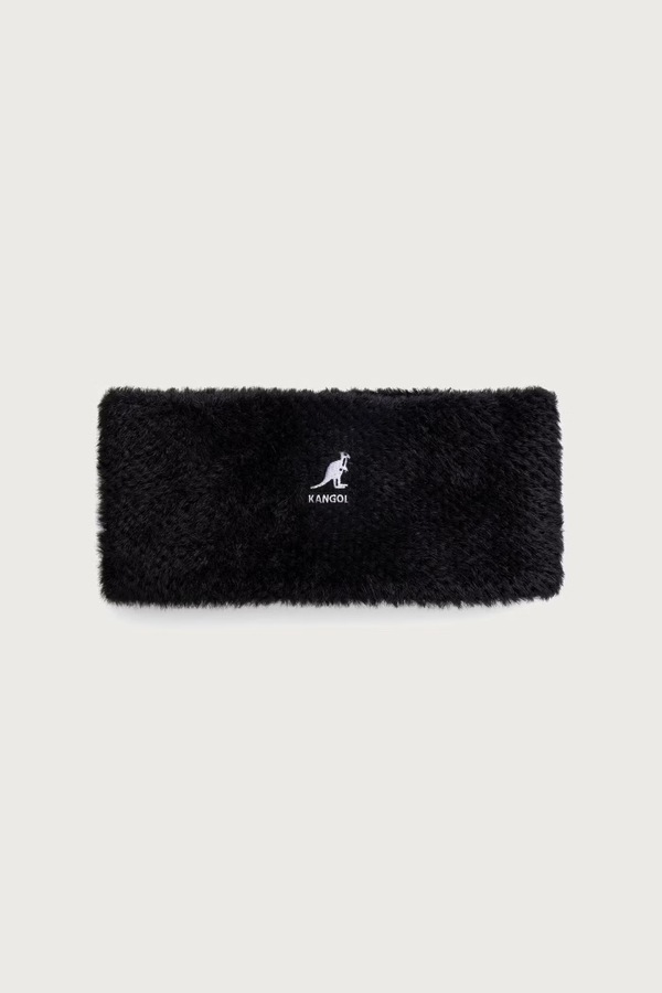 Пов'язка на голову жіноча Kangol FAUX FUR 2-WAY WIDE колір чорний фото 2
