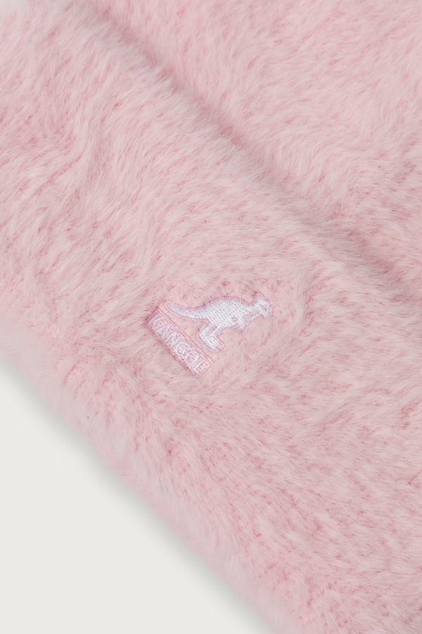 Шапка beanie жіноча Kangol FAUX FUR колір рожевий фото 2