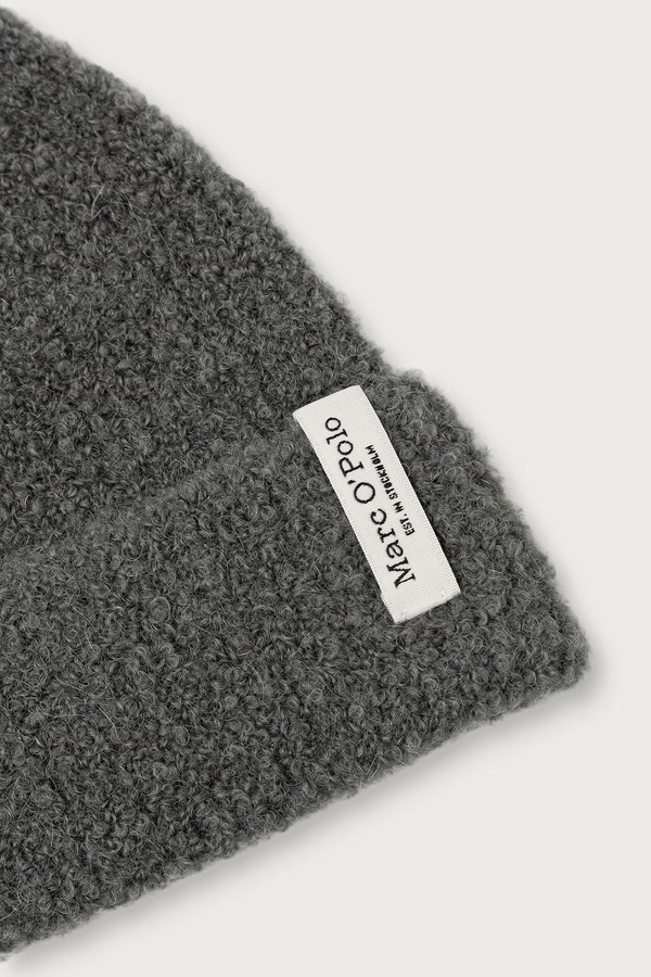 Шапка beanie жіноча з вовною Marc O'Polo колір зелений фото 3