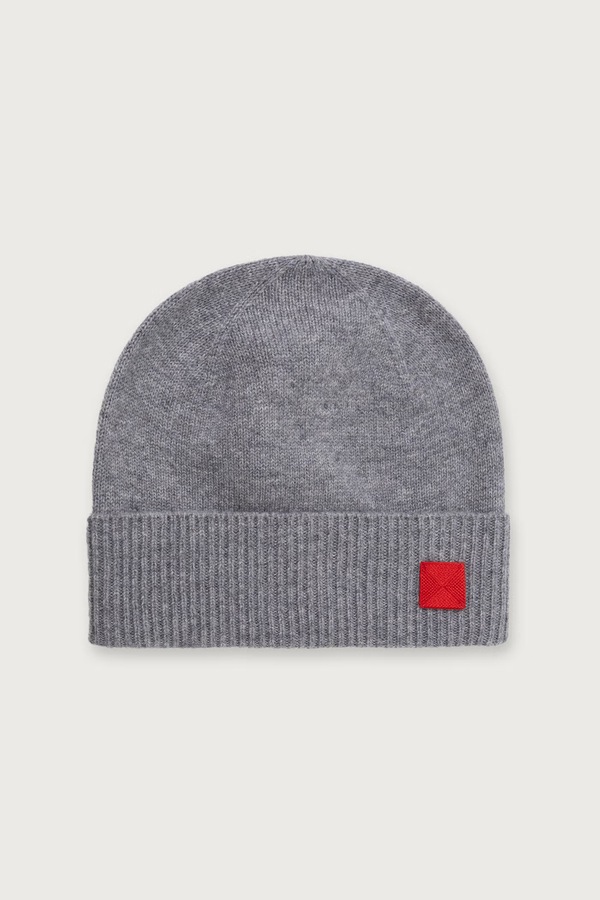 Шапка beanie женская шерстяная Max&Co. MCAGROLLA цвет серый