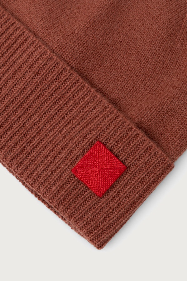 Шапка beanie женская шерстяная Max&Co. MCAGROLLA цвет оранжевый фото 2