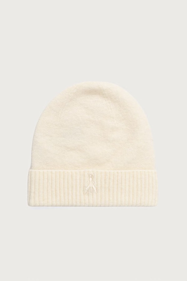 Шапка beanie жіноча з вовною Patrizia Pepe колір бежевий