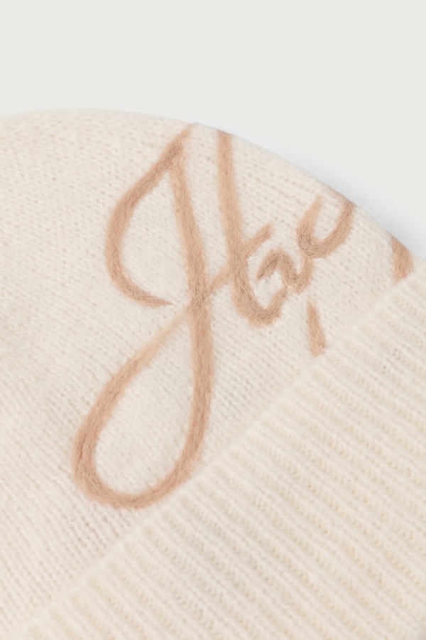 Шапка beanie женская с шерстью HUGO Sesperry_Hat цвет бежевый фото 2