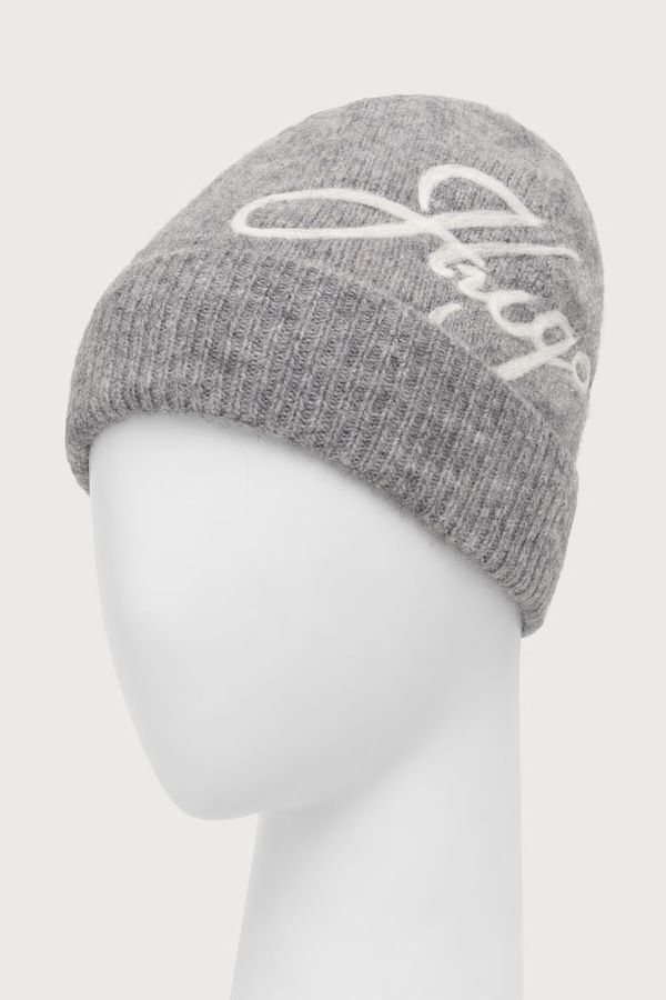 Шапка beanie жіноча з вовною HUGO Sesperry_Hat колір сірий фото 2