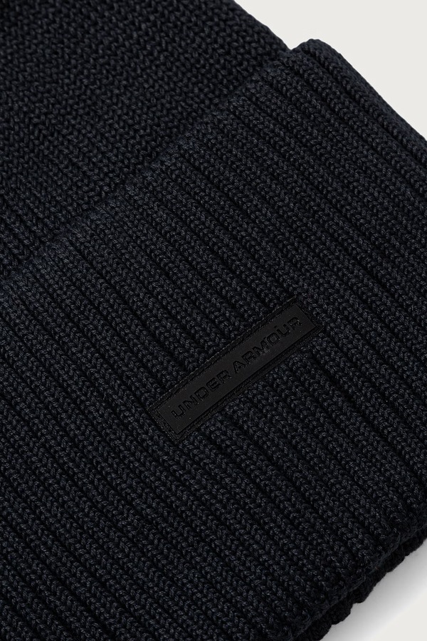 Шапка beanie жіноча Under Armour колір чорний фото 2