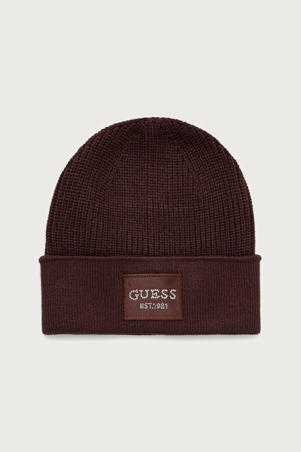 Шапка жіноча Guess колір коричневий
