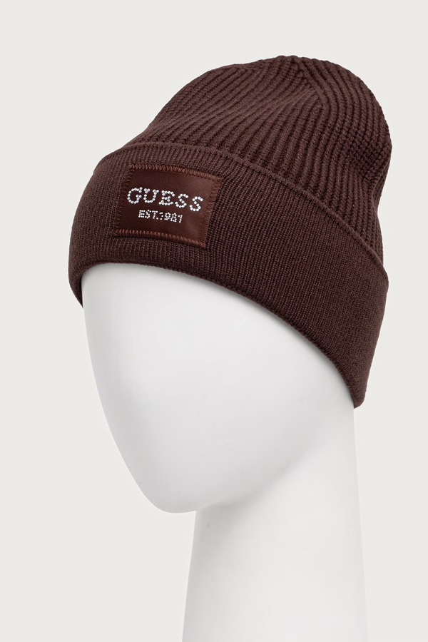 Шапка жіноча Guess колір коричневий