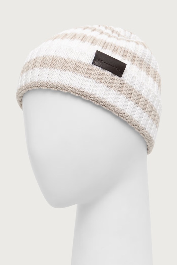 Шапка beanie жіноча вовняна MM by Max Mara MMLCIVADA колір бежевий фото 2