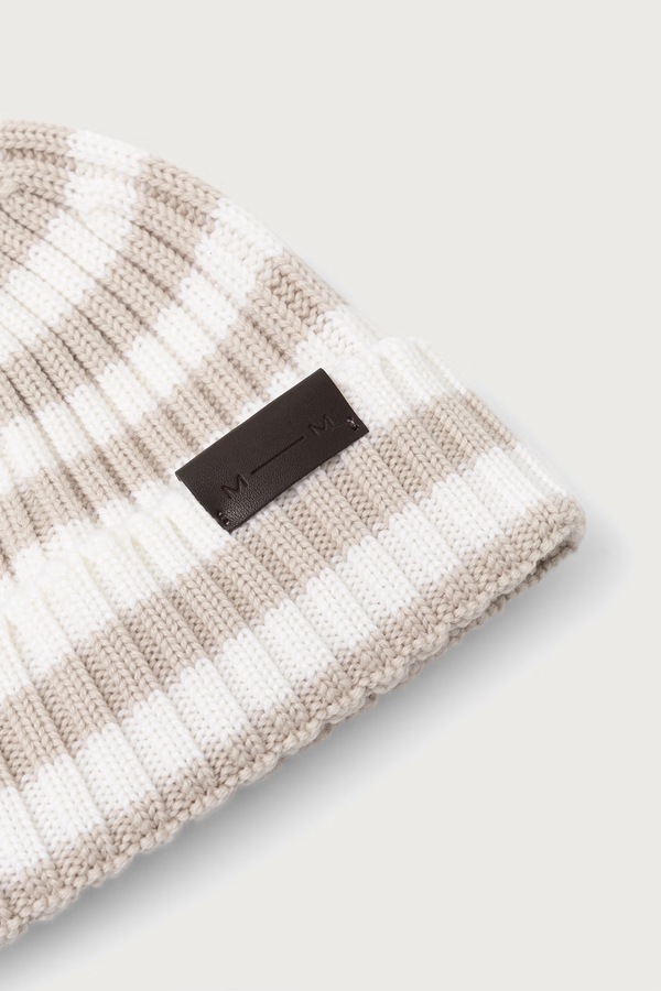 Шапка beanie жіноча вовняна MM by Max Mara MMLCIVADA колір бежевий фото 3