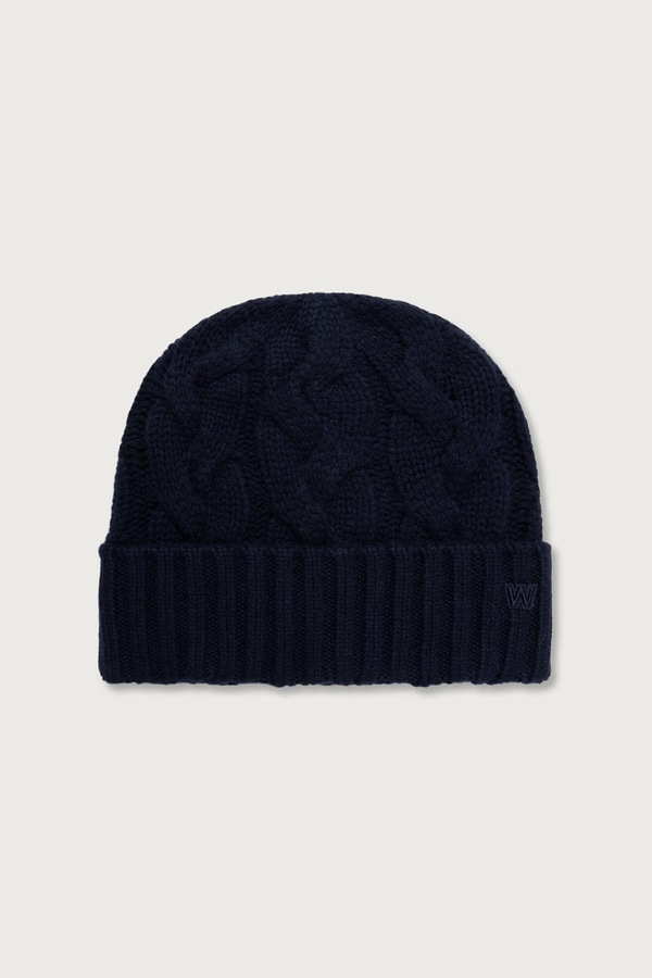 Шапка beanie жіноча кашемірова Weekend Max Mara WKAZAMPA колір темно-синій