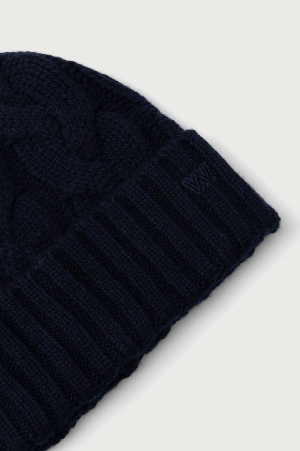 Шапка beanie жіноча кашемірова Weekend Max Mara WKAZAMPA колір темно-синій фото 3