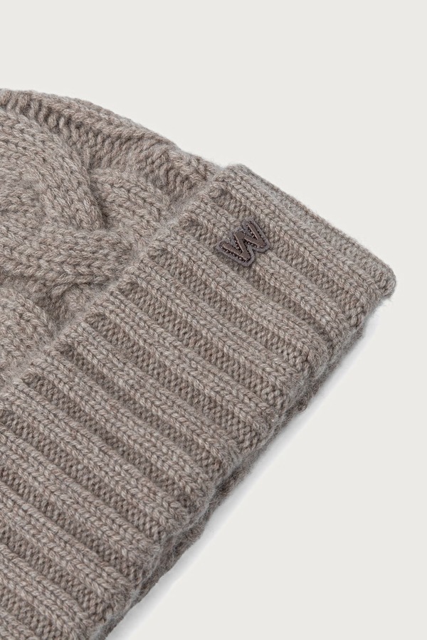 Шапка beanie жіноча кашемірова Weekend Max Mara WKAZAMPA колір коричневий фото 2