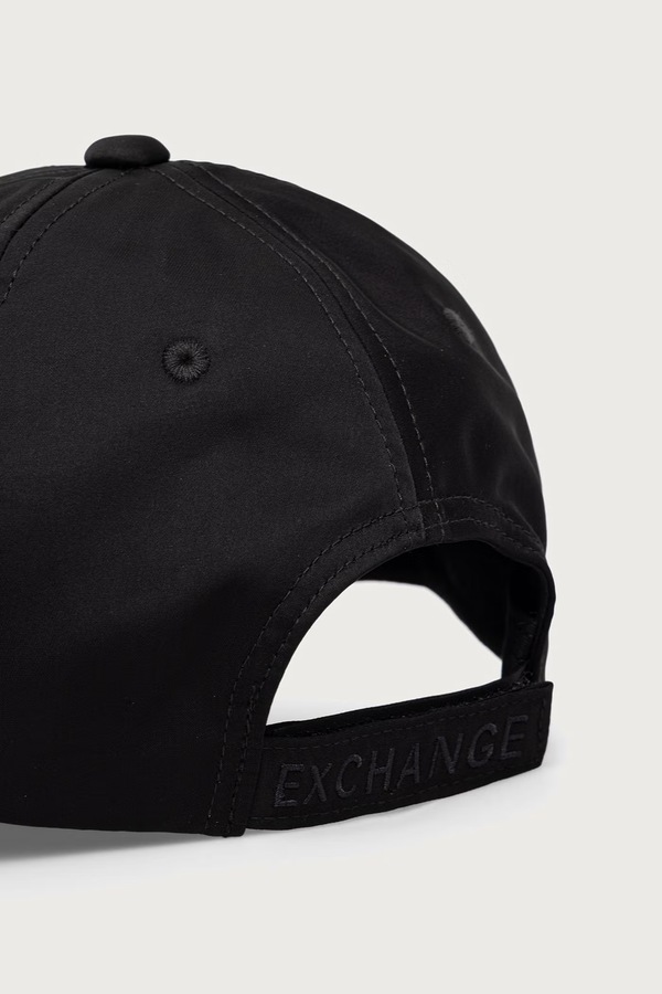 Кепка жіноча з віскози Armani Exchange колір чорний фото 2
