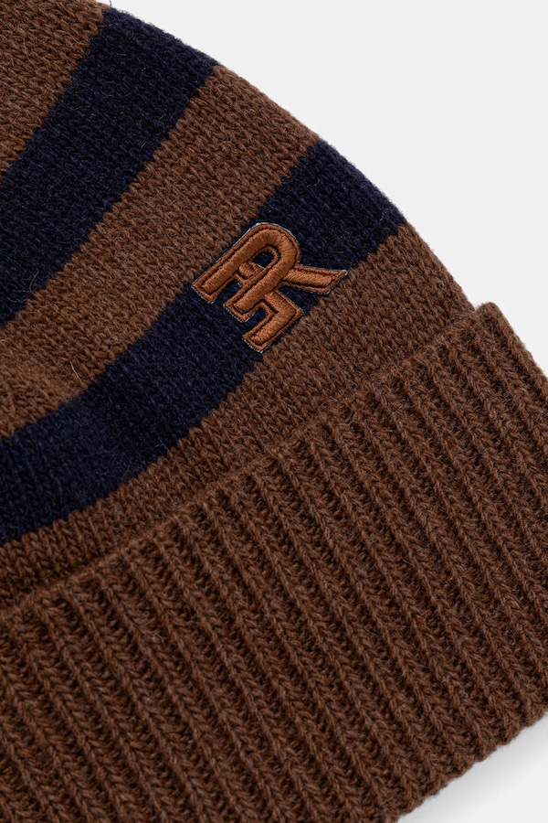 Шапка beanie жіноча з вовною ERMANNO Firenze колір коричневий фото 2