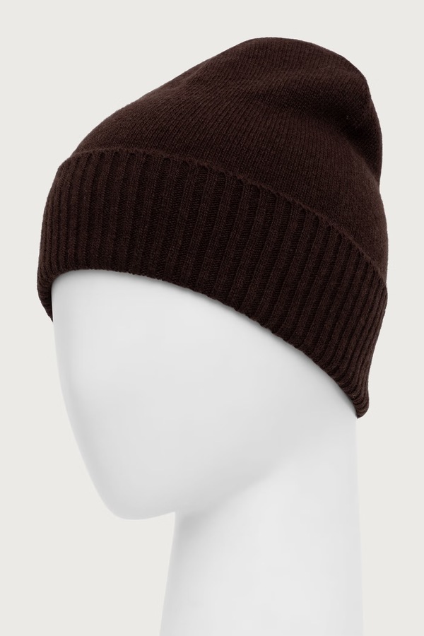 Шапка beanie жіноча вовняна United Colors of Benetton колір коричневий фото 2