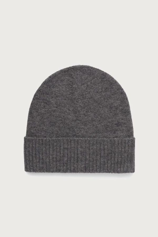 Шапка beanie жіноча вовняна United Colors of Benetton колір сірий