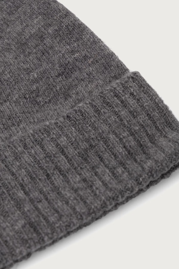 Шапка beanie жіноча вовняна United Colors of Benetton колір сірий фото 3