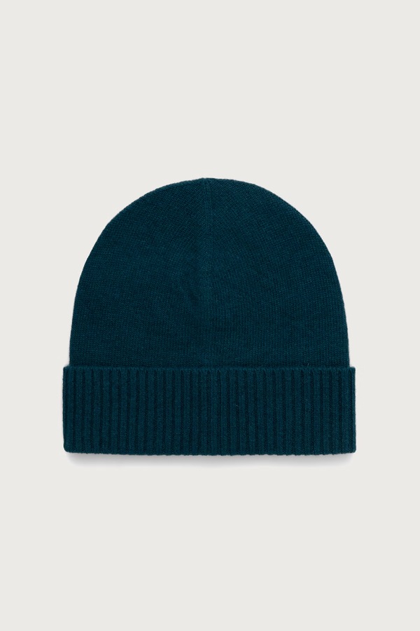 Шапка beanie жіноча вовняна United Colors of Benetton колір зелений