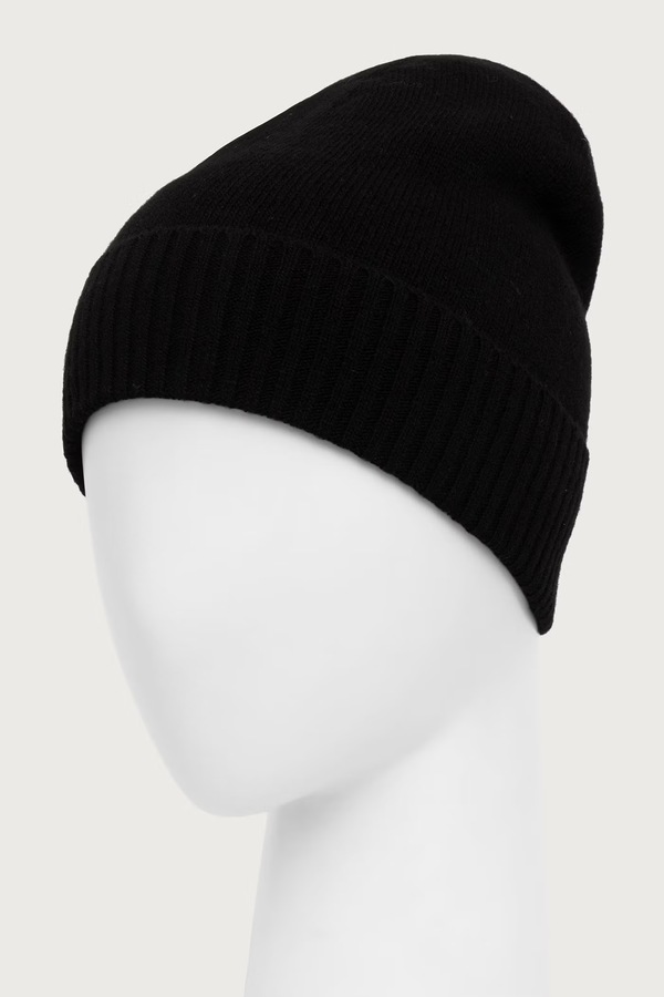 Шапка beanie жіноча вовняна United Colors of Benetton колір чорний фото 2