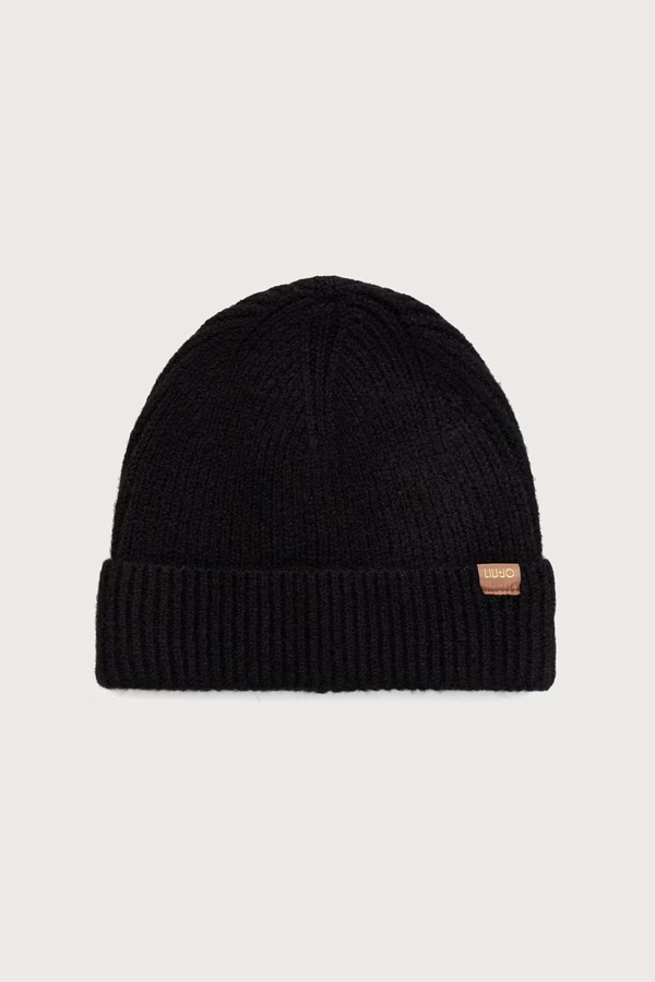 Шапка beanie жіноча Liu Jo колір чорний